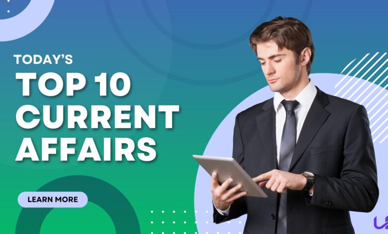 top 10 current affairs – 19 february 2025: key events you must know navy modern business blog banner